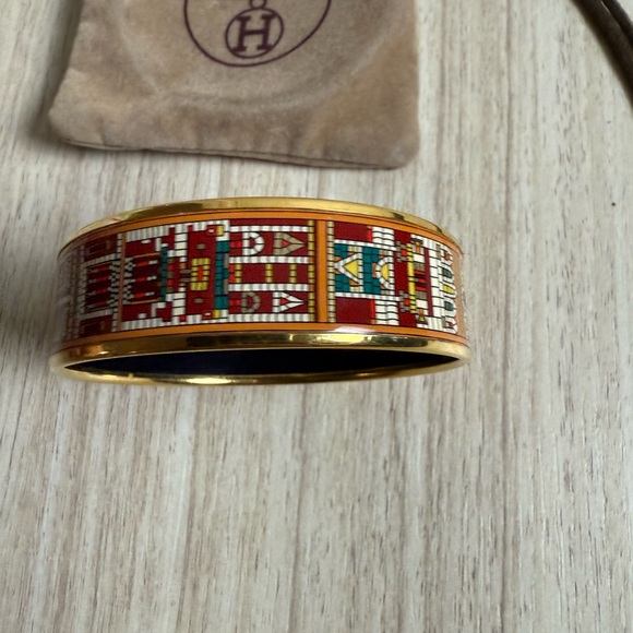 Hermes - Gold Enamel Multicolor Bracelet - Picture 6 of 8